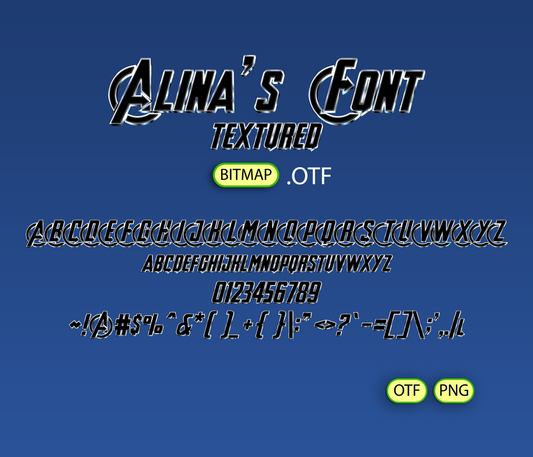 Cosmic Clash Font Textured - Alina's Fonts