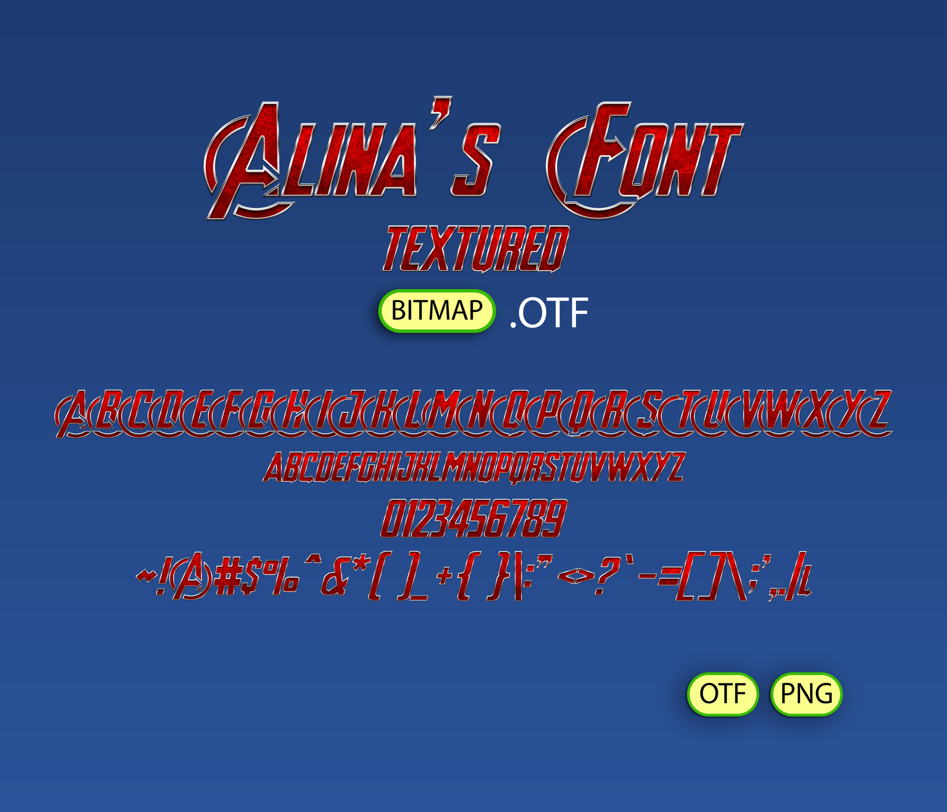 Hero Alliance Craft Font Textured - Alina's Fonts