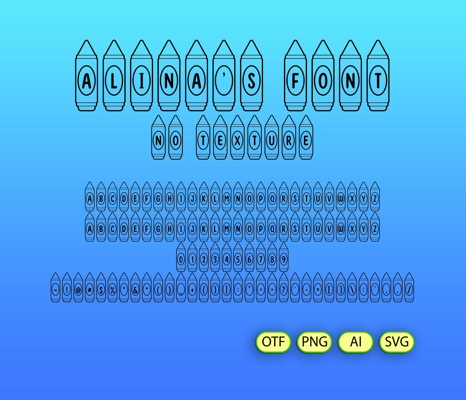 Playful World Creator Crayon Font Textured - Alina's Fonts