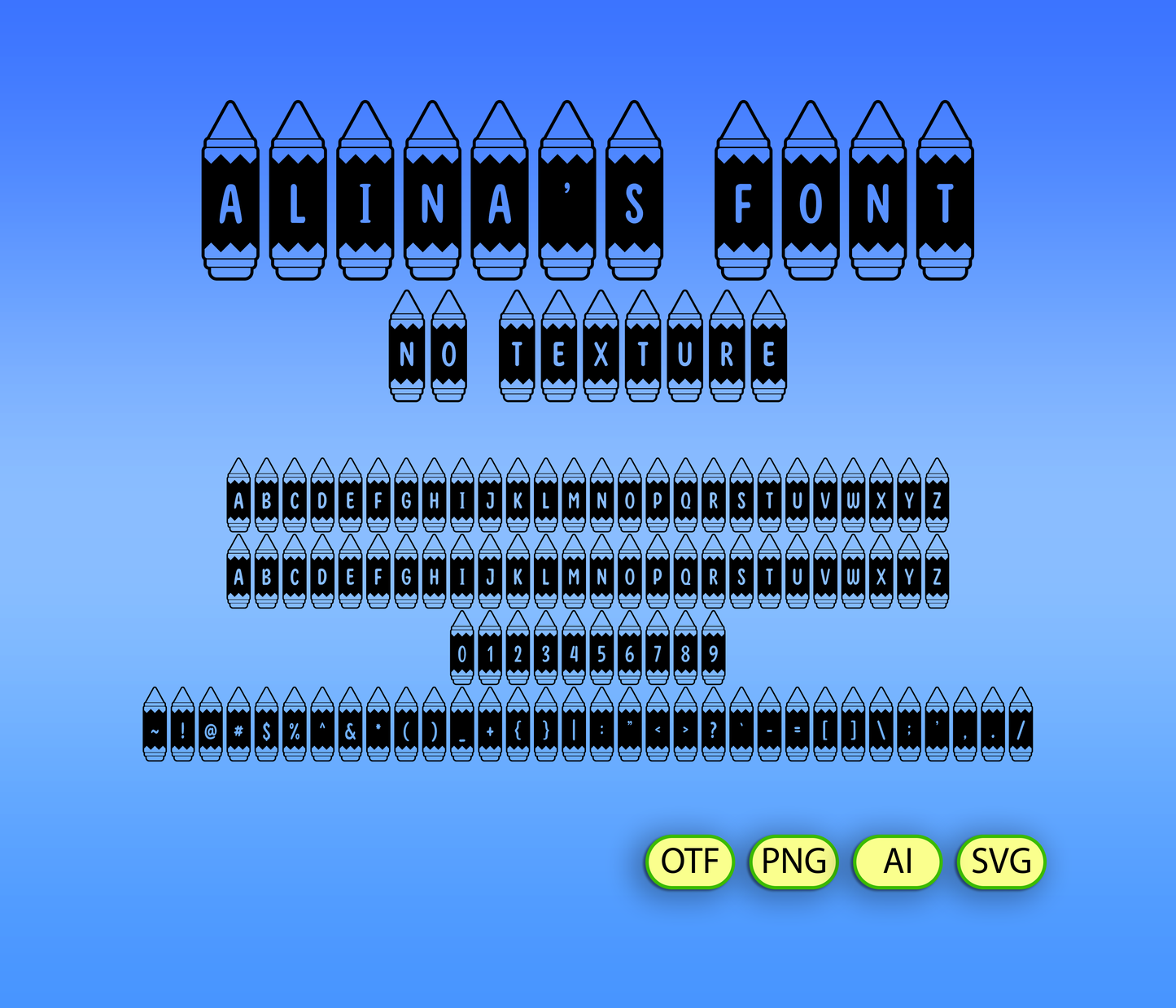 Crayon Scholar Font Textured - Alina's Fonts