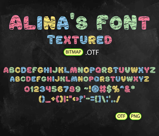 Chalk Font Textured - Alina's Fonts