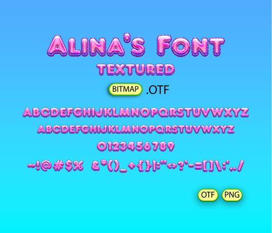 Balloon Font Textured
