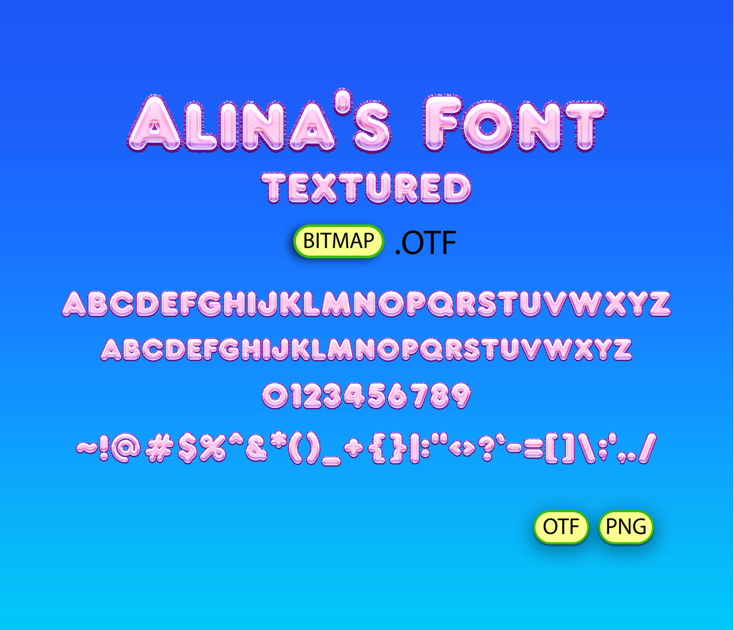 Bubble Burst Font Textured