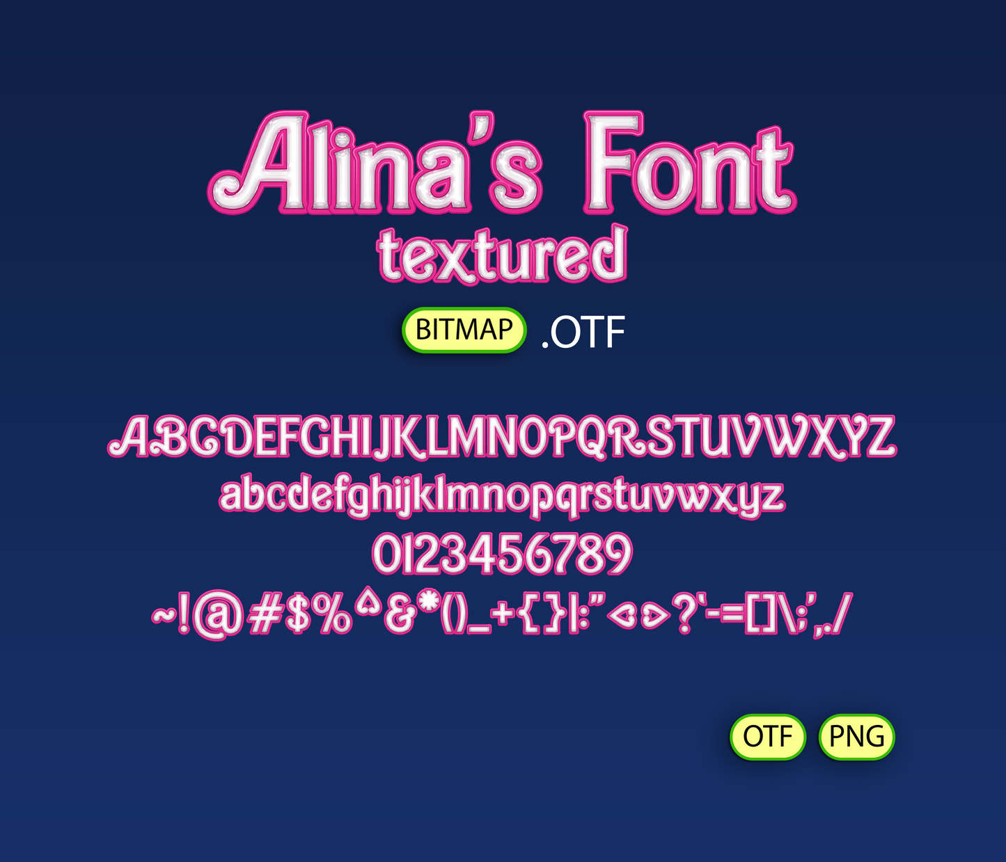 Dream Doll Font Textured - Alina's Fonts