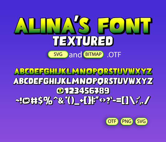 Alien Hero Font Textured - Alina's Fonts