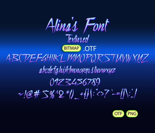 Power of Galactic Font Textured - Alina's Fonts
