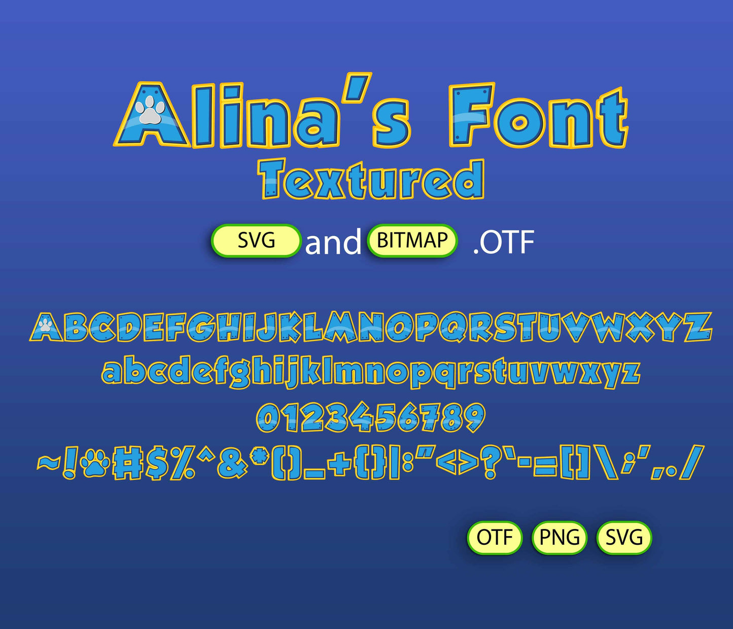 Puppy Patrol Font Textured Bundle - Alina's Fonts