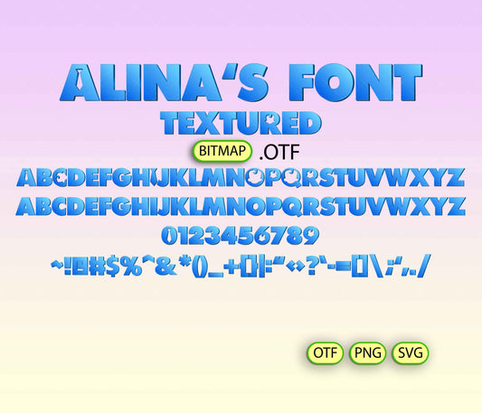 Business Baby Font Textured - Alina's Fonts