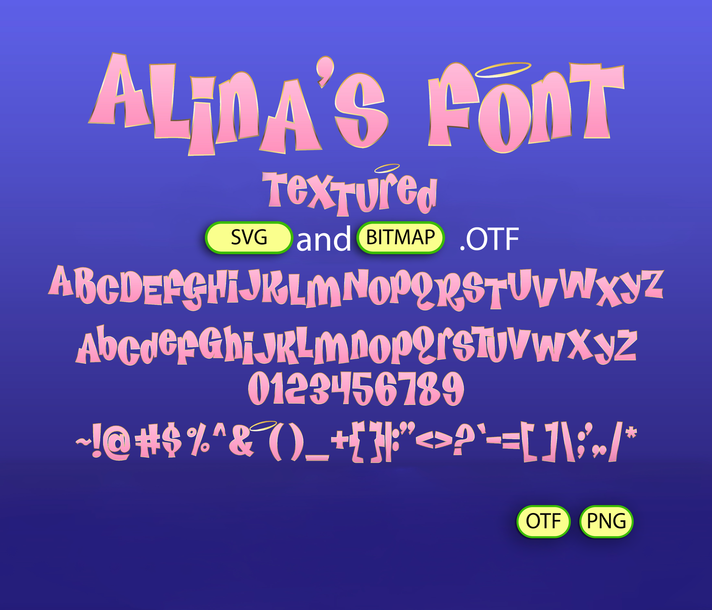 Fashionista Pink Font Textured