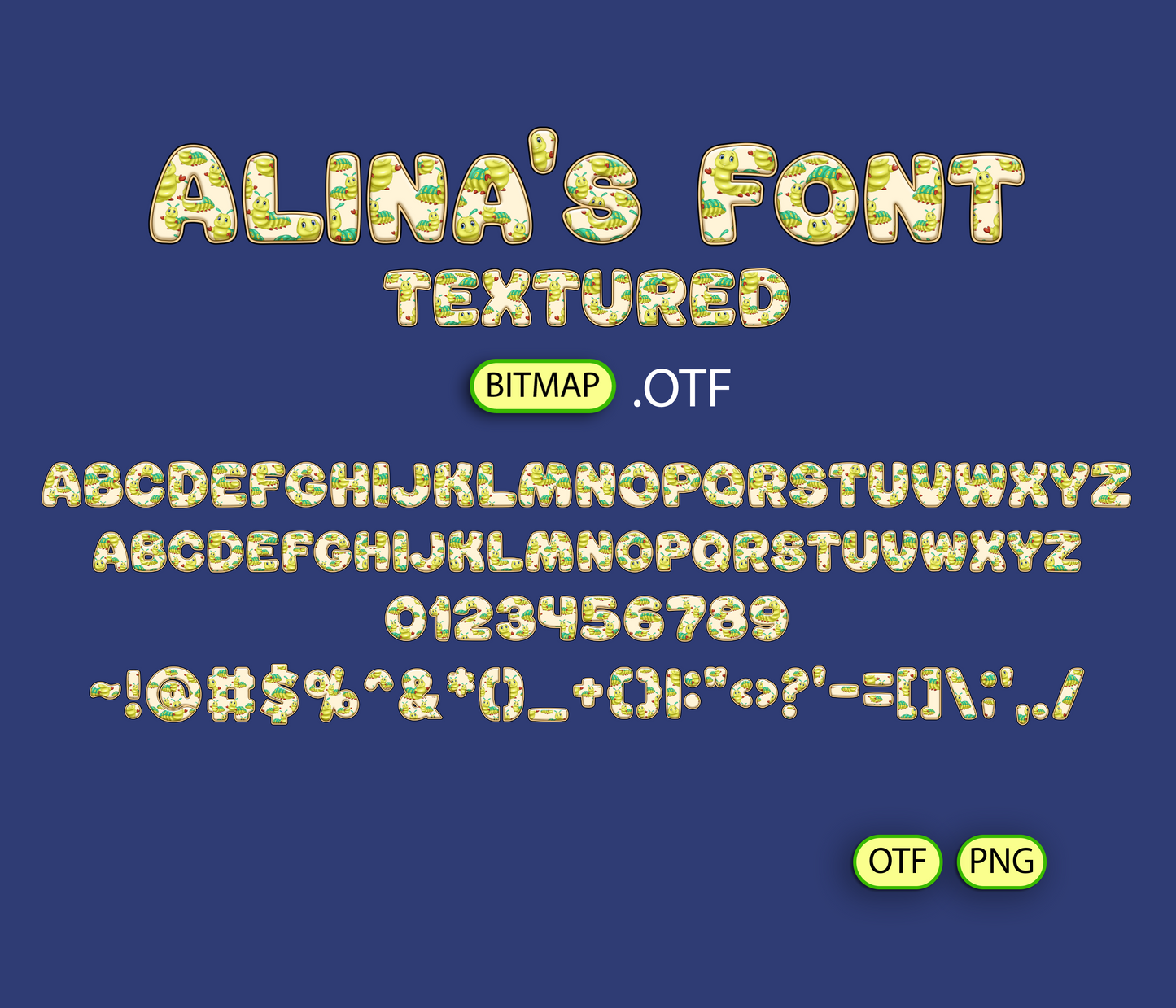 FREE Bug Pattern Font