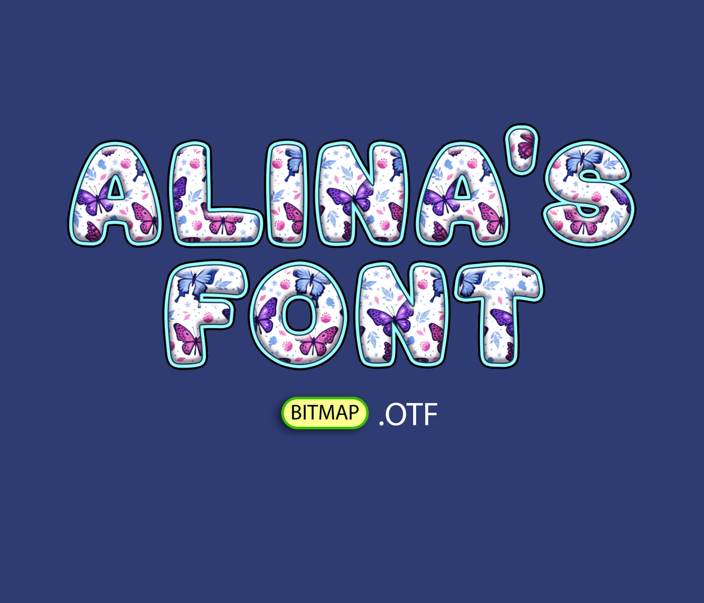 Butterfly Wings Edition Pattern Font