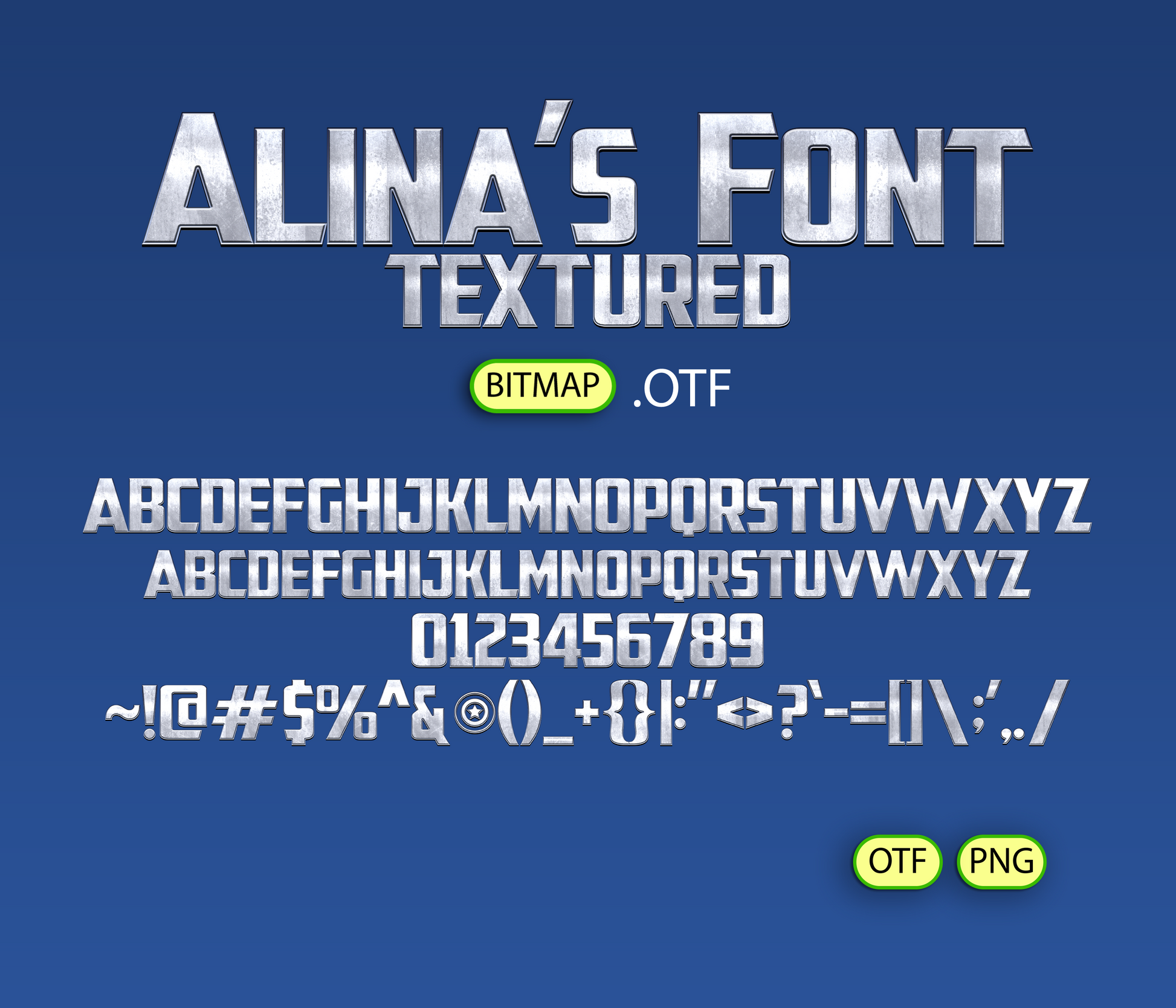 Star-Spangled Guardian Font Textured - Alina's Fonts