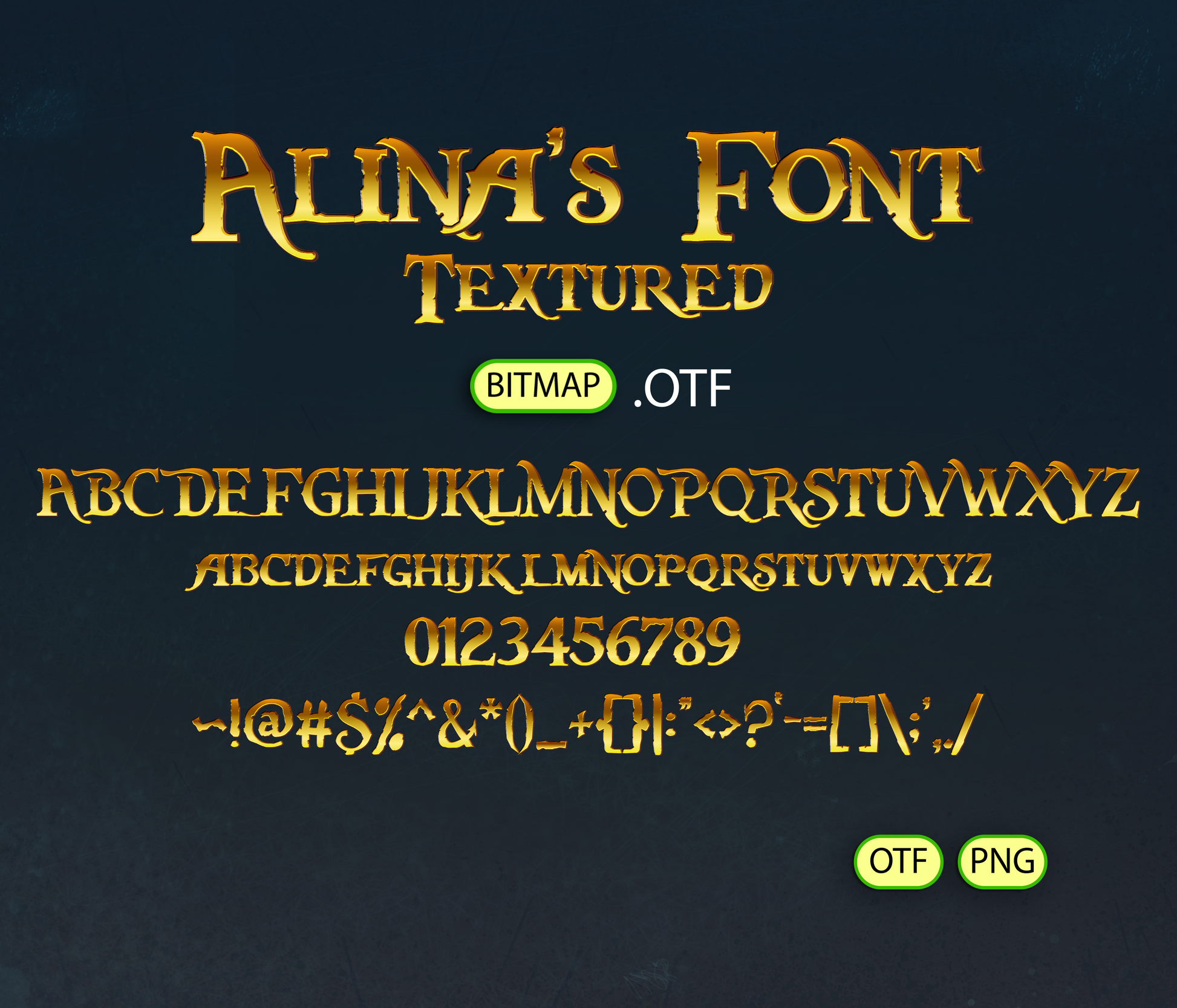 Buccaneer's Bounty Font Textured Bundle - Alina's Fonts