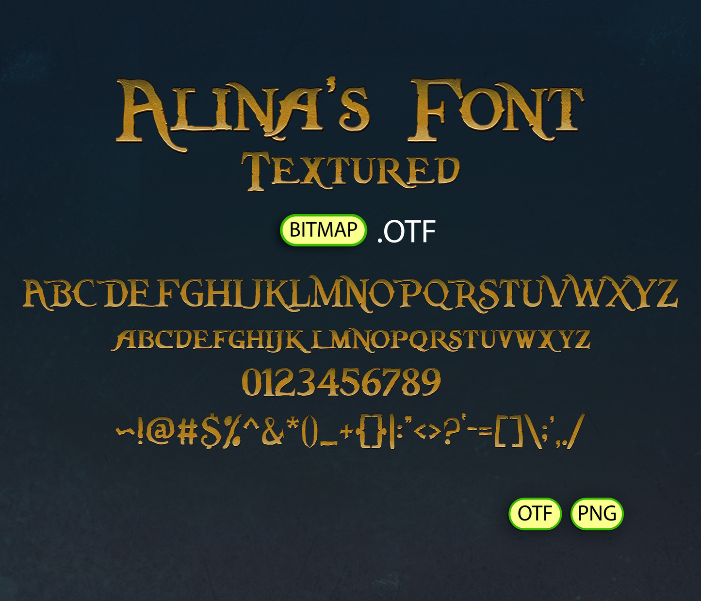 Buccaneer's Bounty Font Textured Bundle - Alina's Fonts