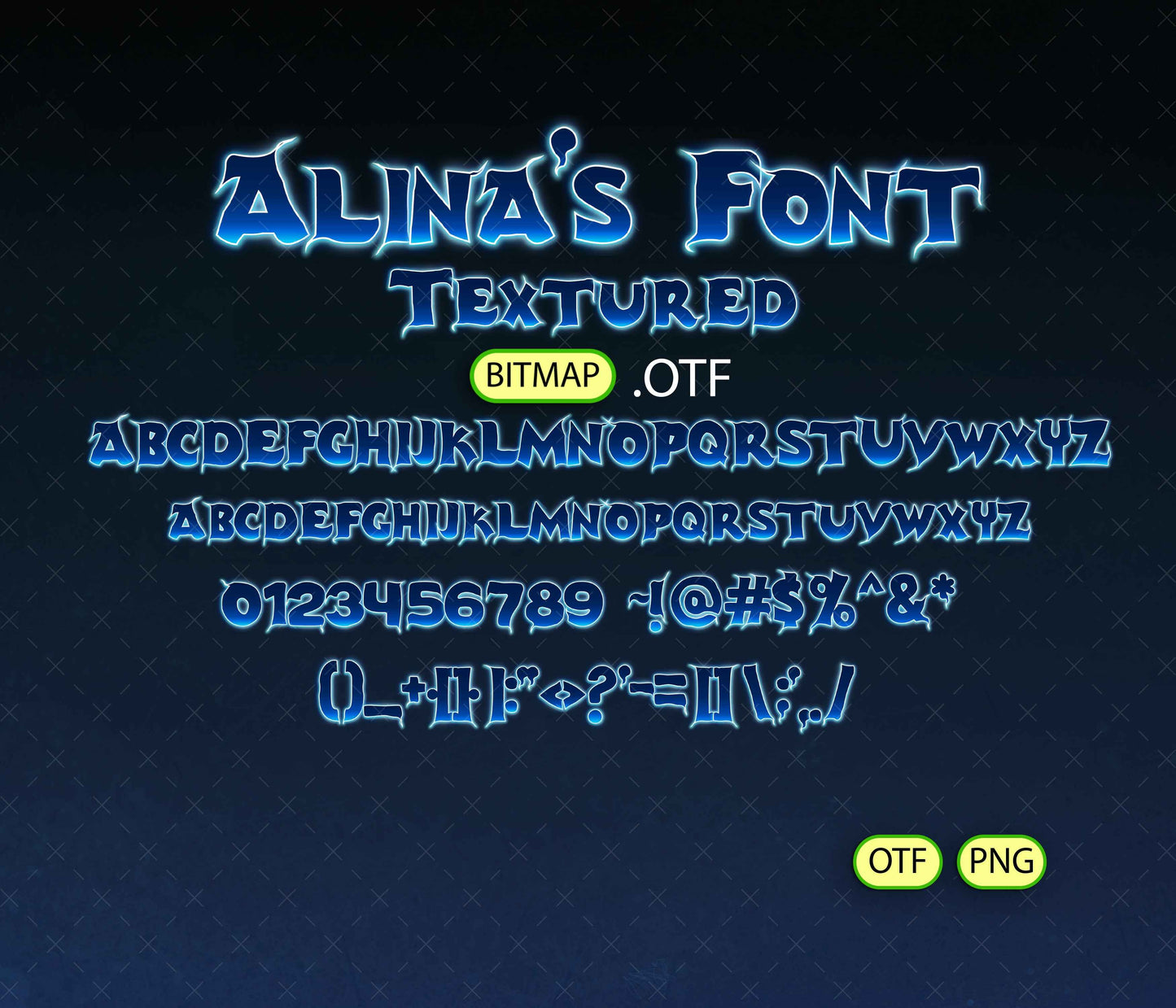 Friendly Specter Font Textured - Alina's Fonts