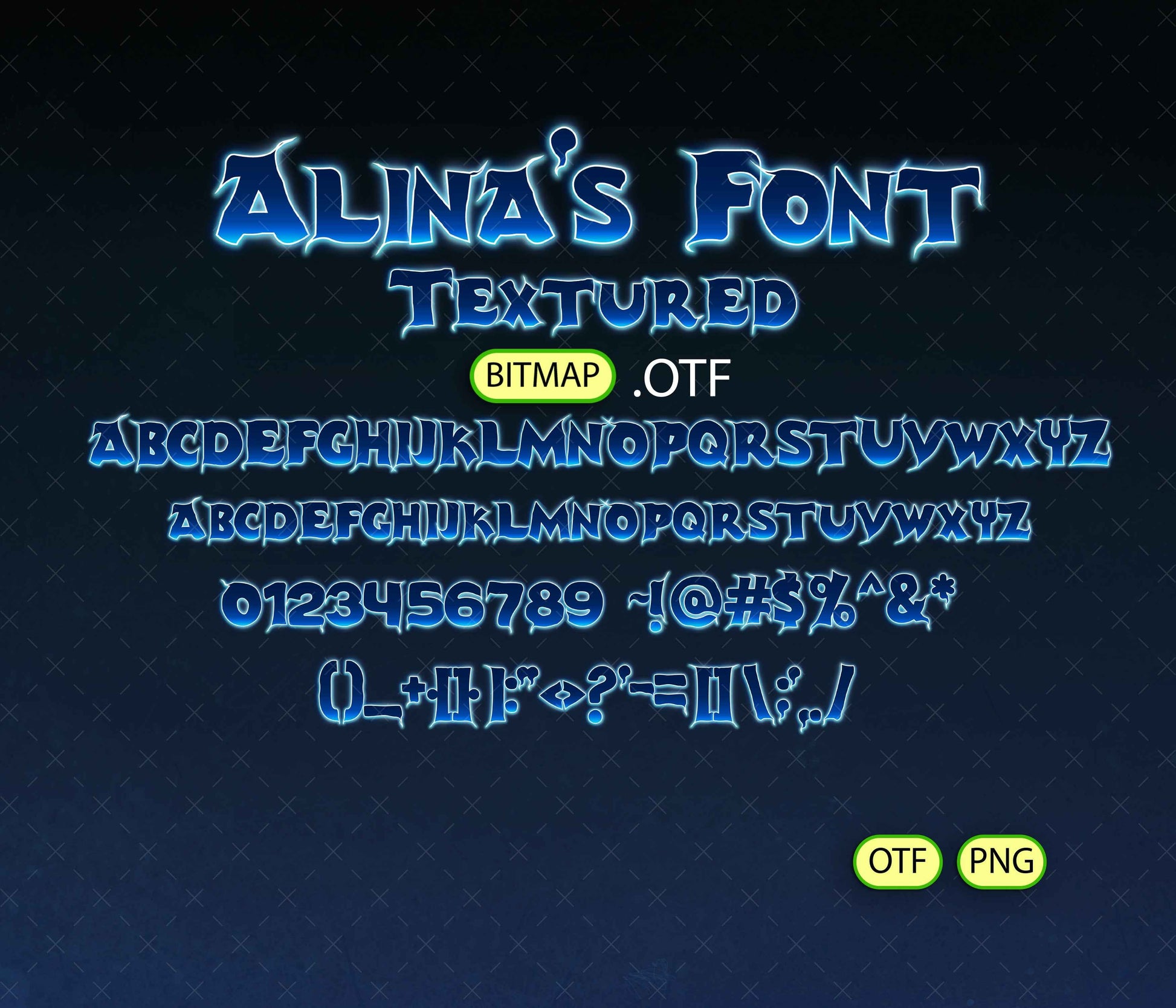 Friendly Specter Font Textured - Alina's Fonts