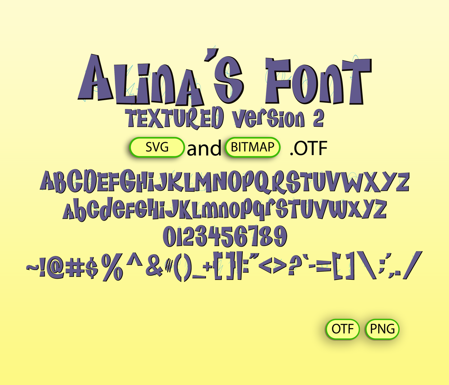 Feline Frenzy Font Textured - Alina's Fonts
