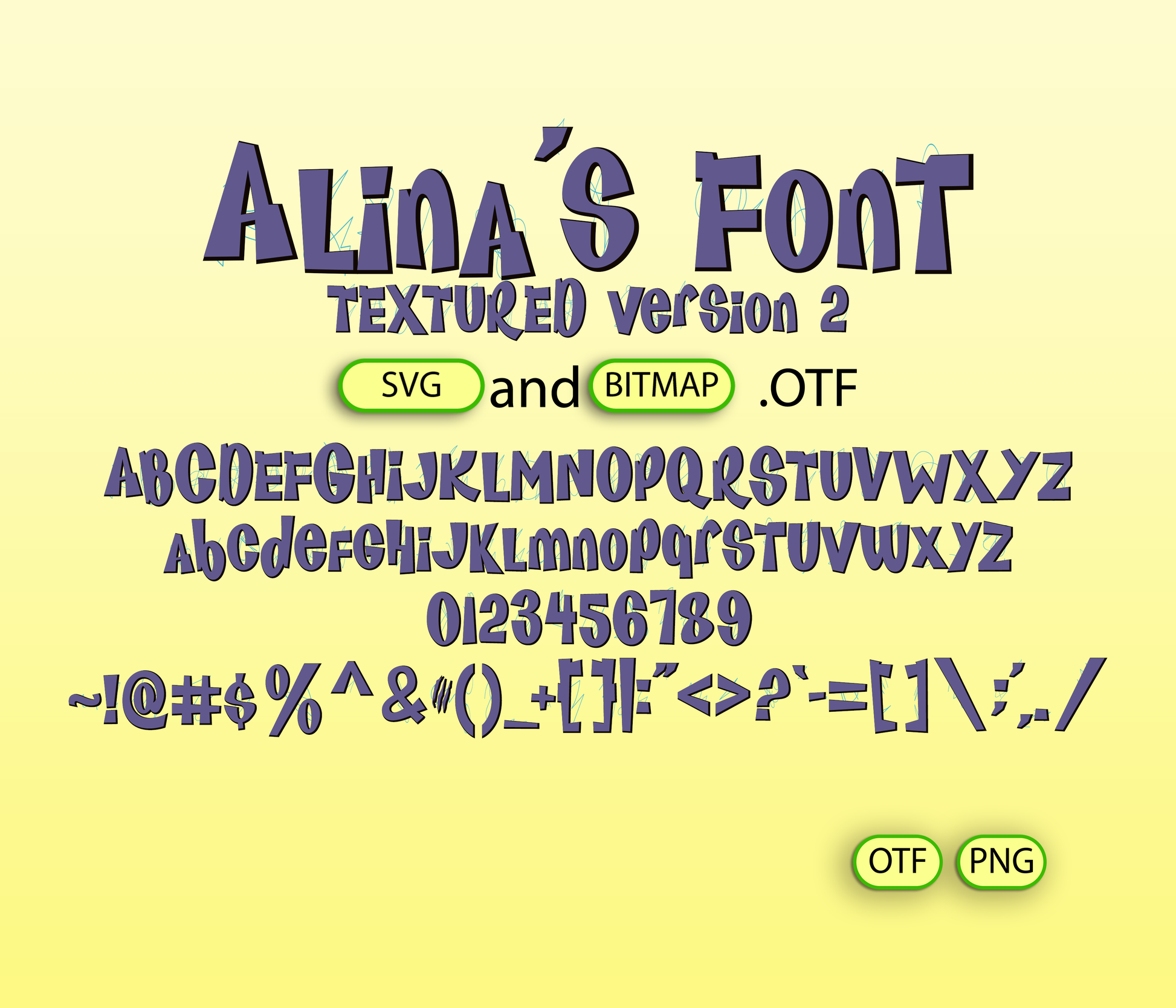 Feline Frenzy Font Textured - Alina's Fonts
