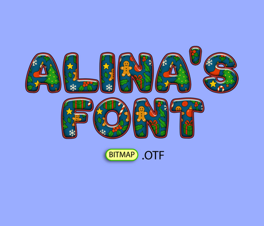 FREE Festive Christmas Pattern Font