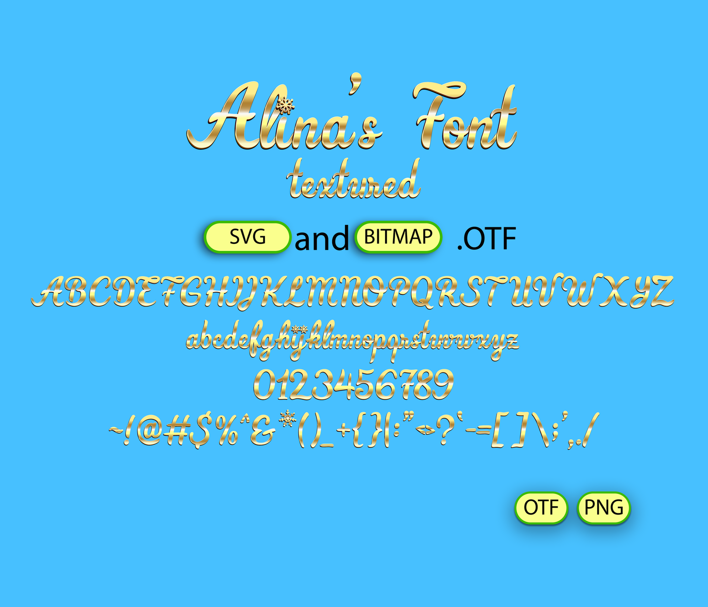 Elegant Christmas Font Textured