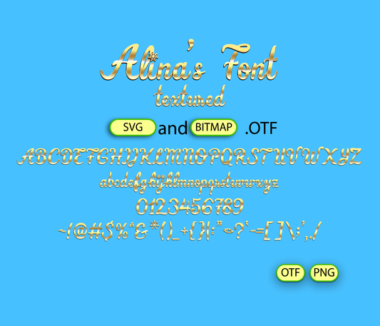 Elegant Christmas Font Textured