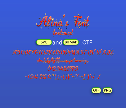 Festive Sparkle Multicolor Font  Textured