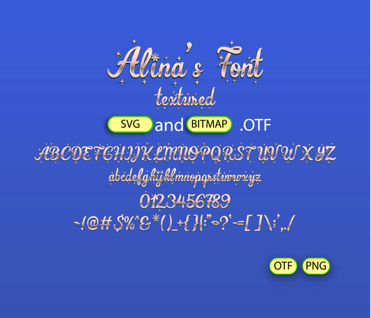 Glitter Holiday Shimmer Font Textured