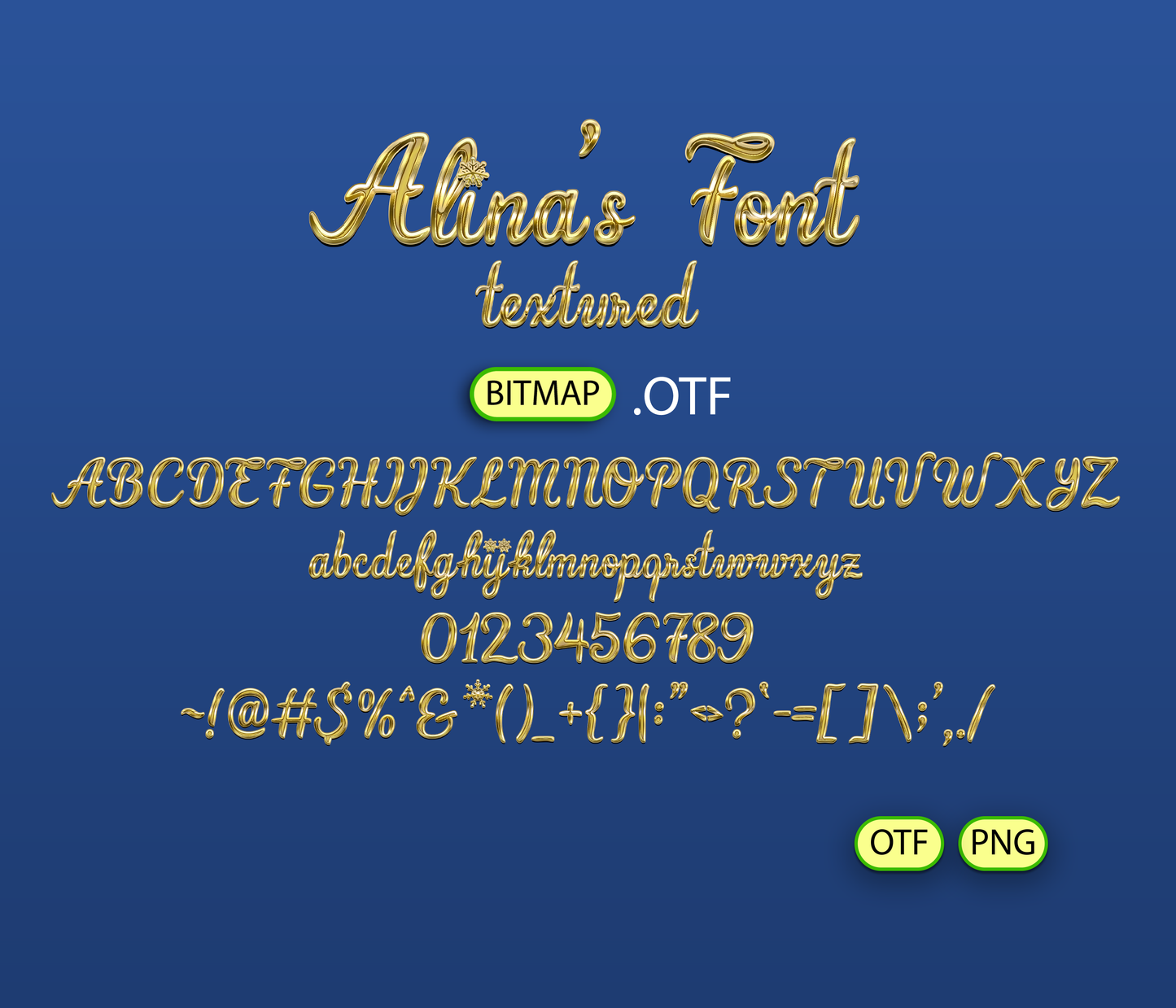 Classic Christmas Font Textured