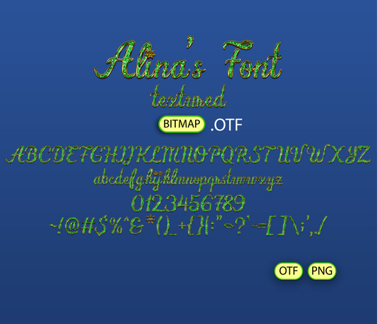 Sparkle Christmas Glitter Font Textured