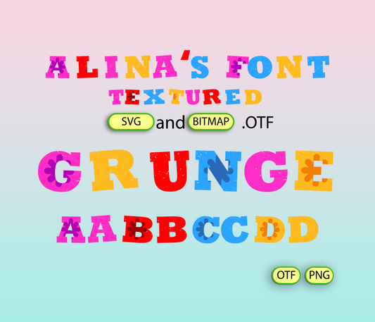 Festive Spirit Font Textured Big Bundle - Alina's Fonts