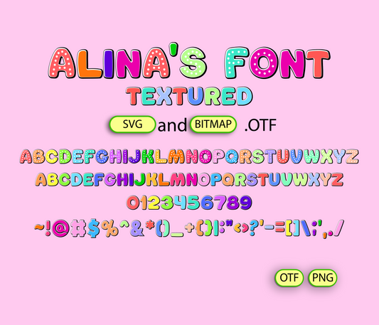 Vivid Prism Font Textured - Alina's Fonts