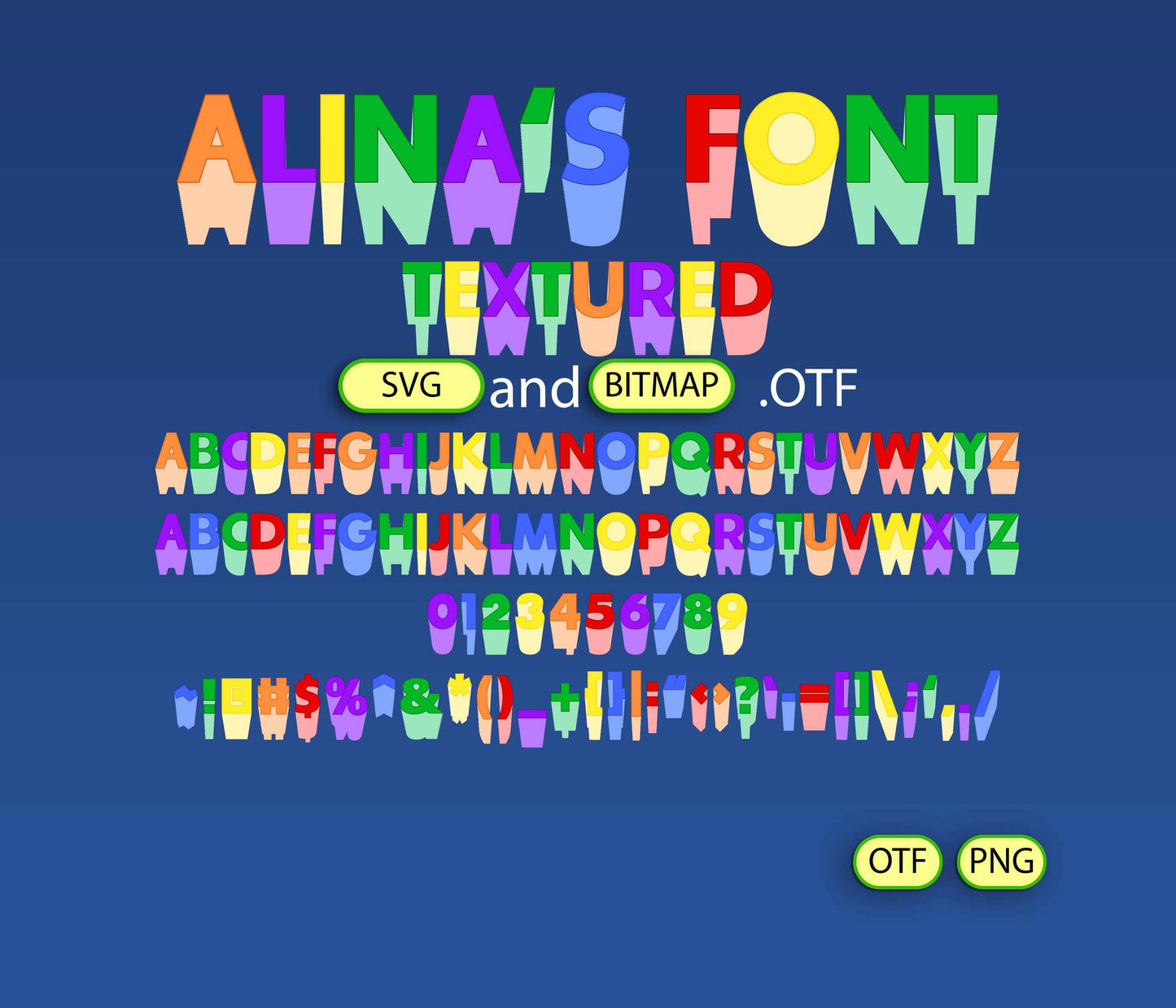 VividBlock Font Textured - Alina's Fonts