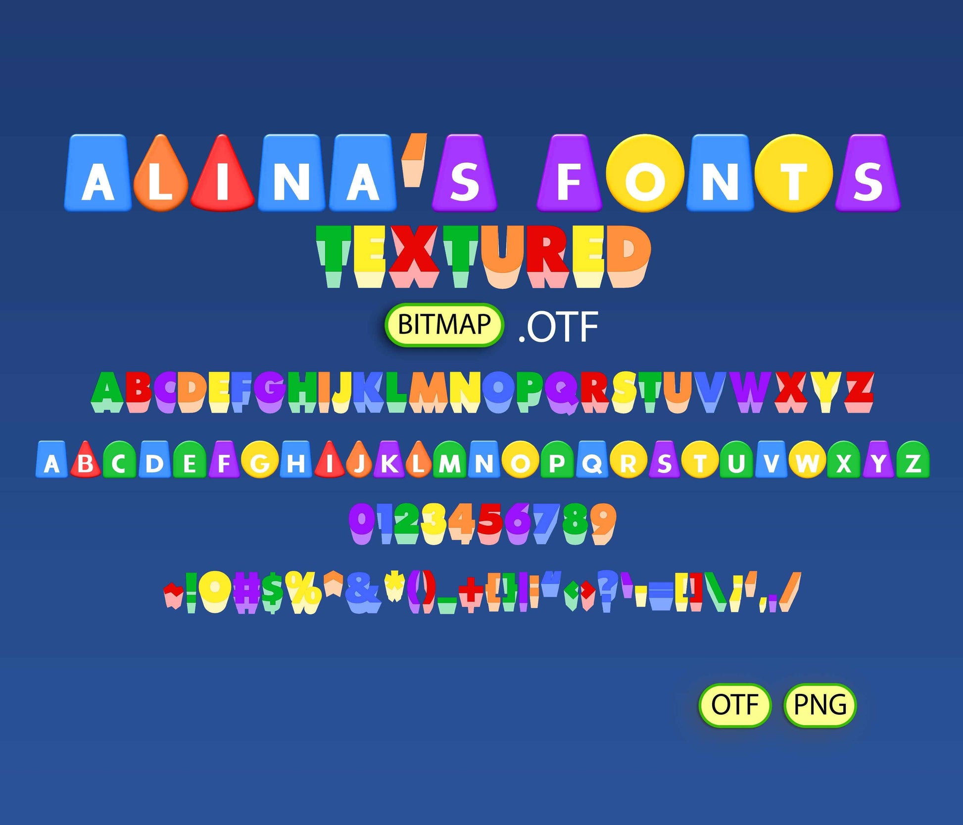 ColorBricks Font Textured - Alina's Fonts