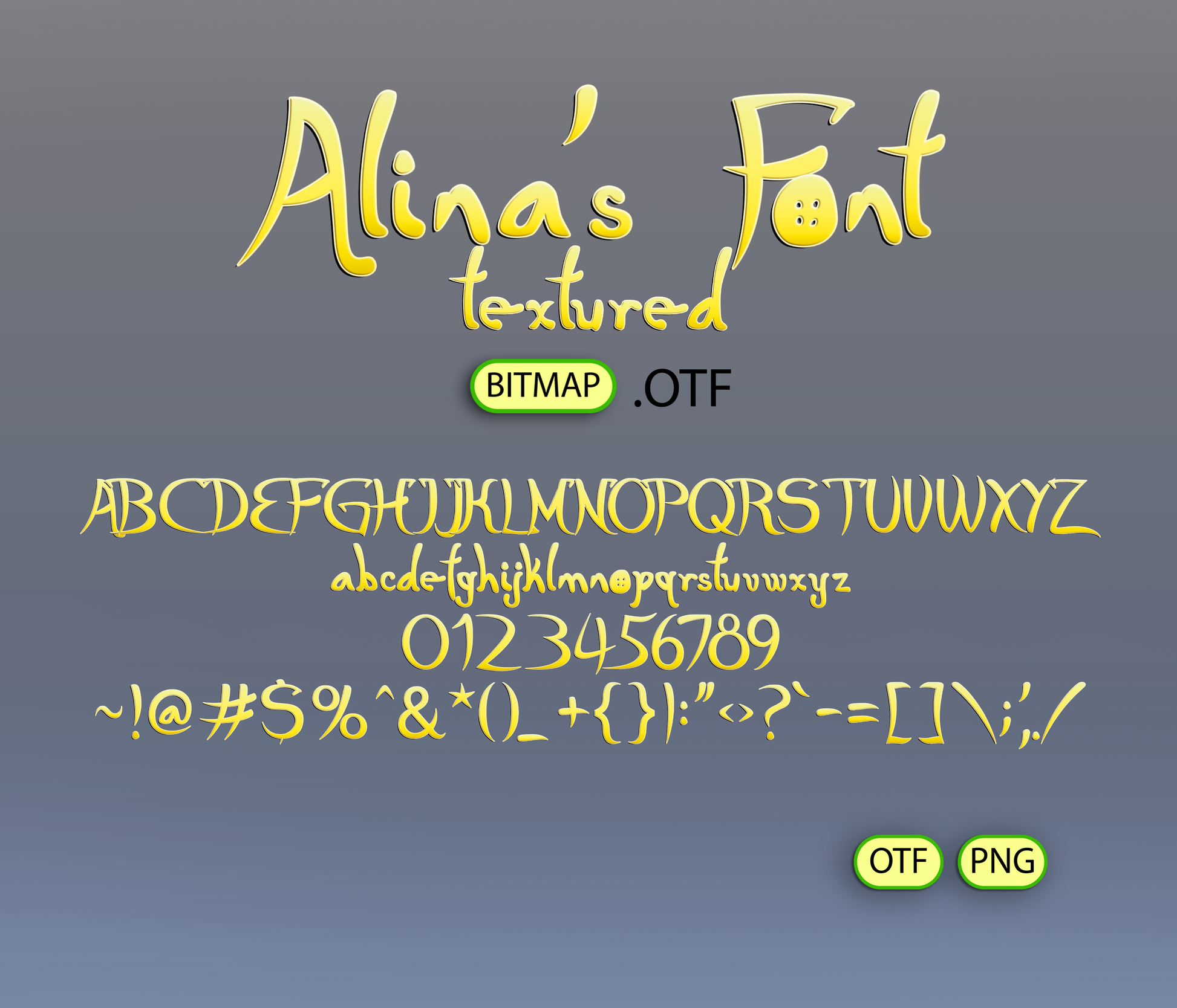 Otherworldly Adventure Font Textured - Alina's Fonts