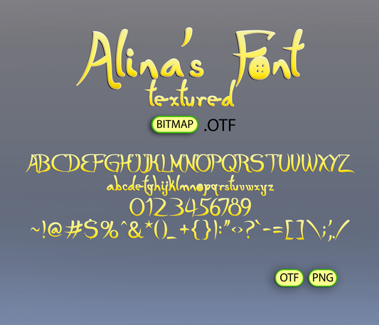Otherworldly Adventure Font Textured - Alina's Fonts
