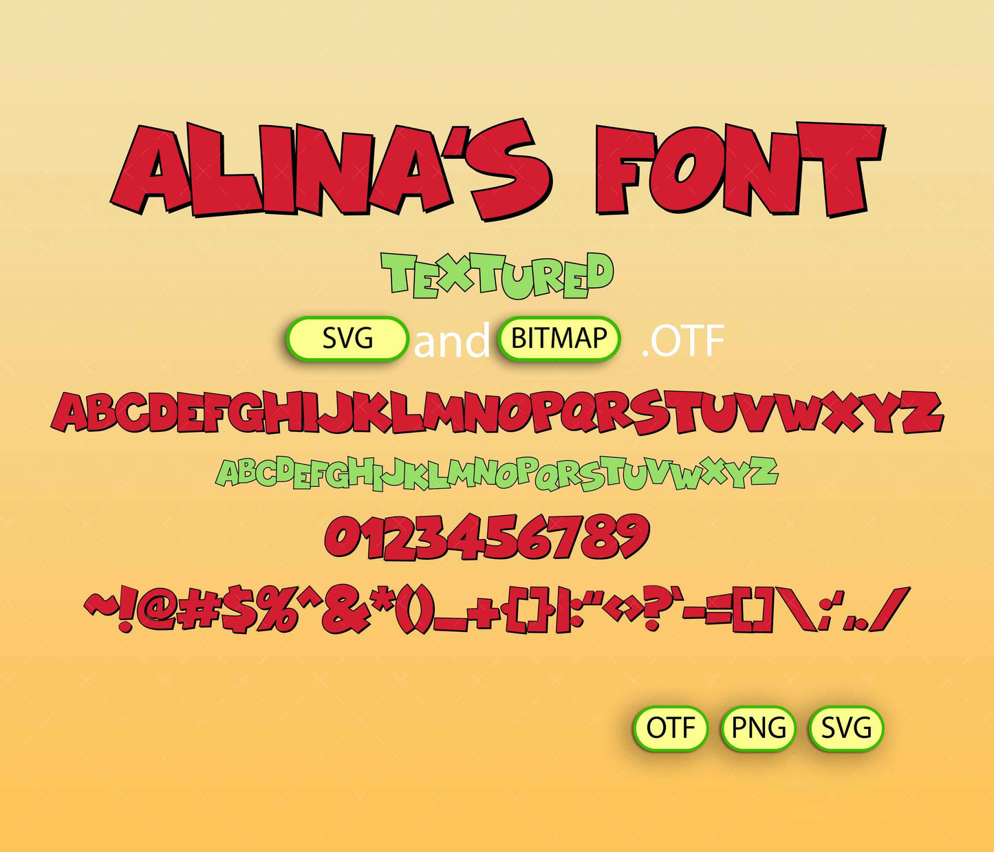 Fearful Canine Font Textured - Alina's Fonts