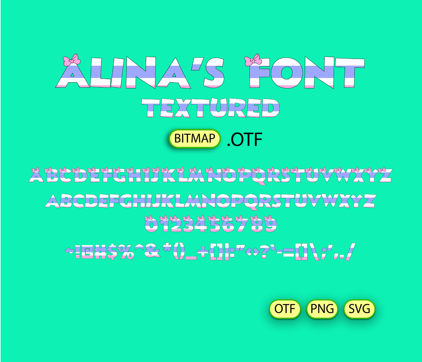 Daisy Feather Whimsical Pattern Font