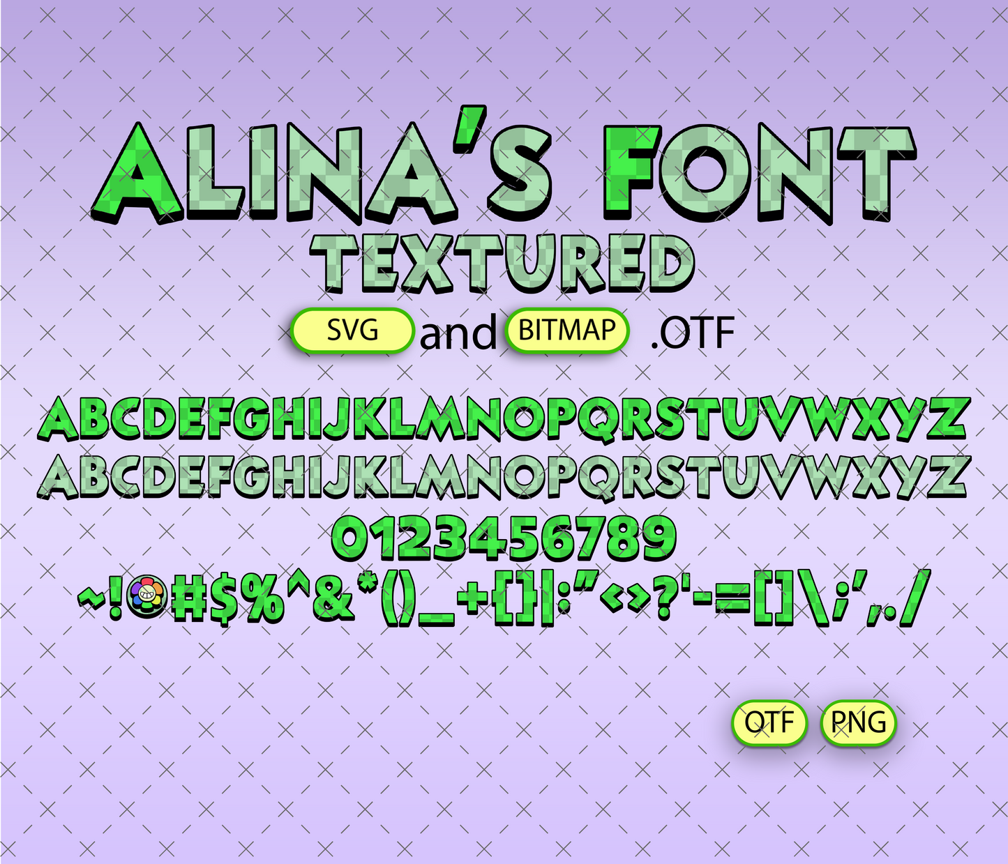 Toon Terror Font Textured Big Bundle