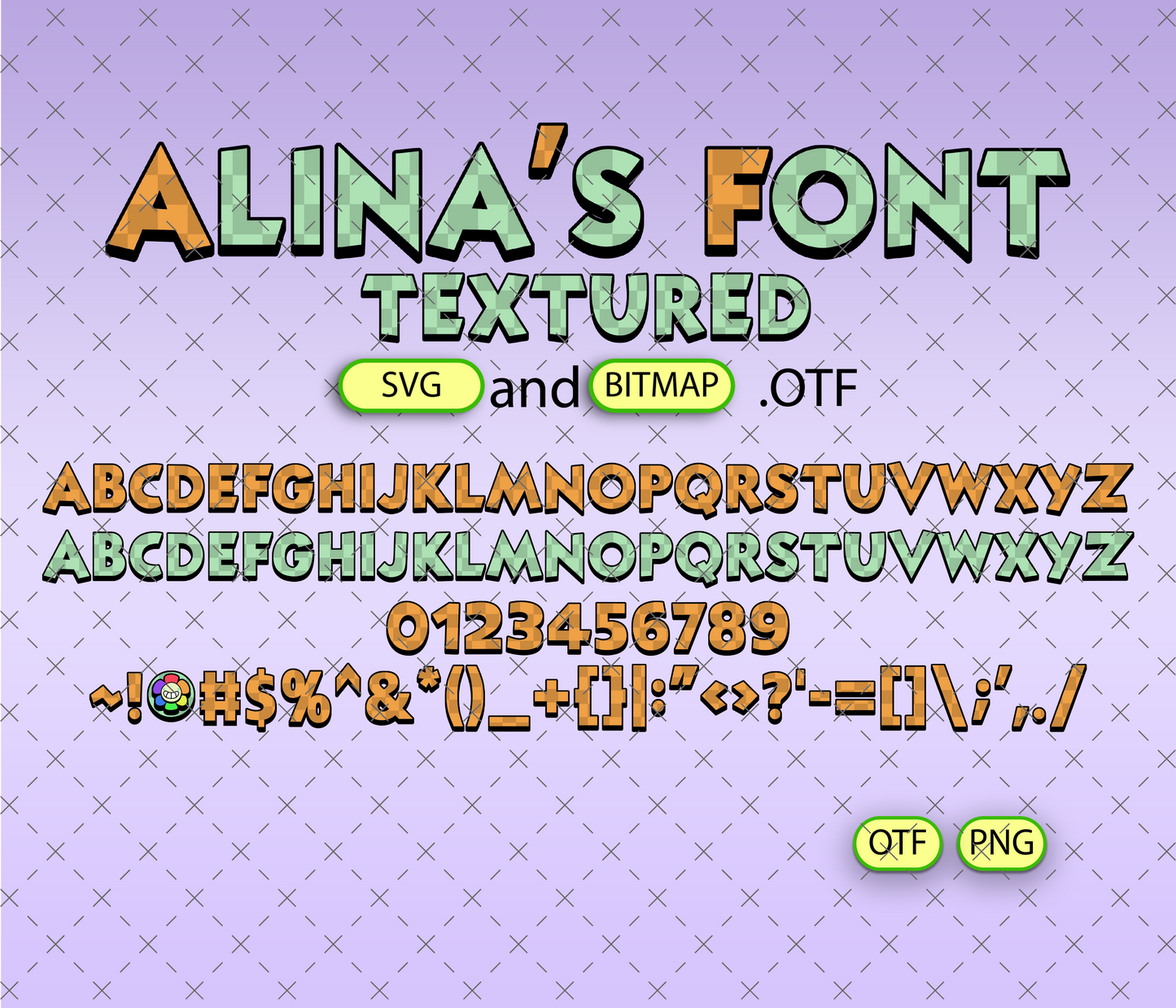 Toon Terror Font Textured Big Bundle