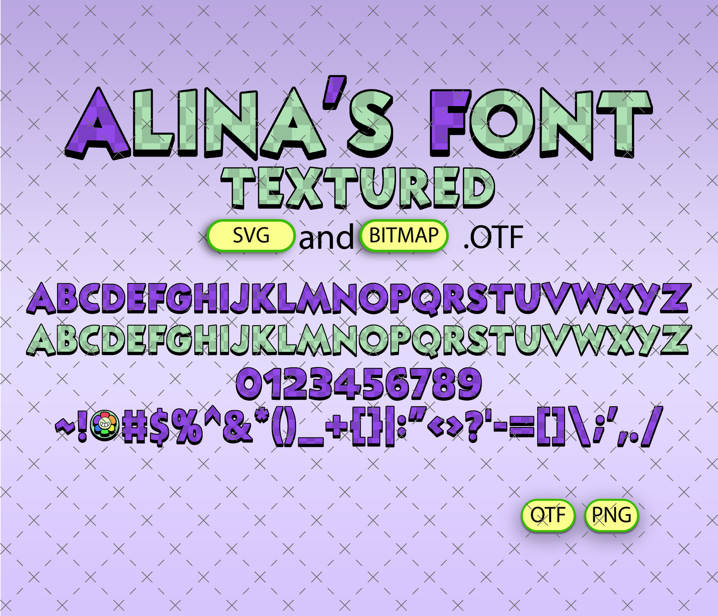 Toon Terror Font Textured Big Bundle