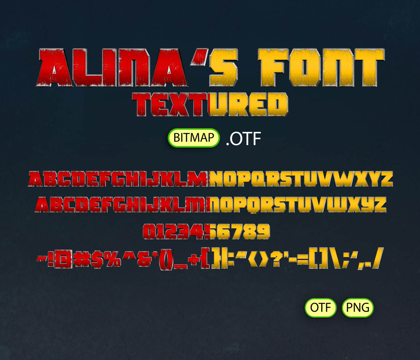 Clash with Rival Heroes Font Textured Bundle - Alina's Fonts