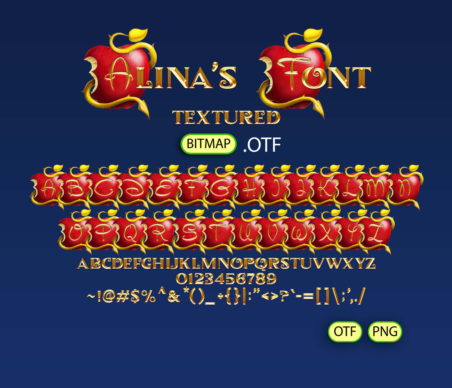 Enchanted Heritage Font Textured Bundle - Alina's Fonts