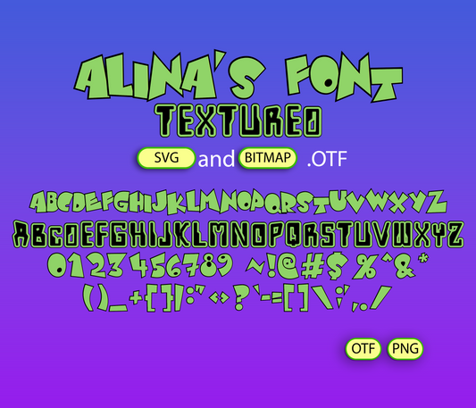 Genius Lab Font Textured - Alina's Fonts