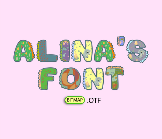 Dinosaur Prehistoric Pattern Font