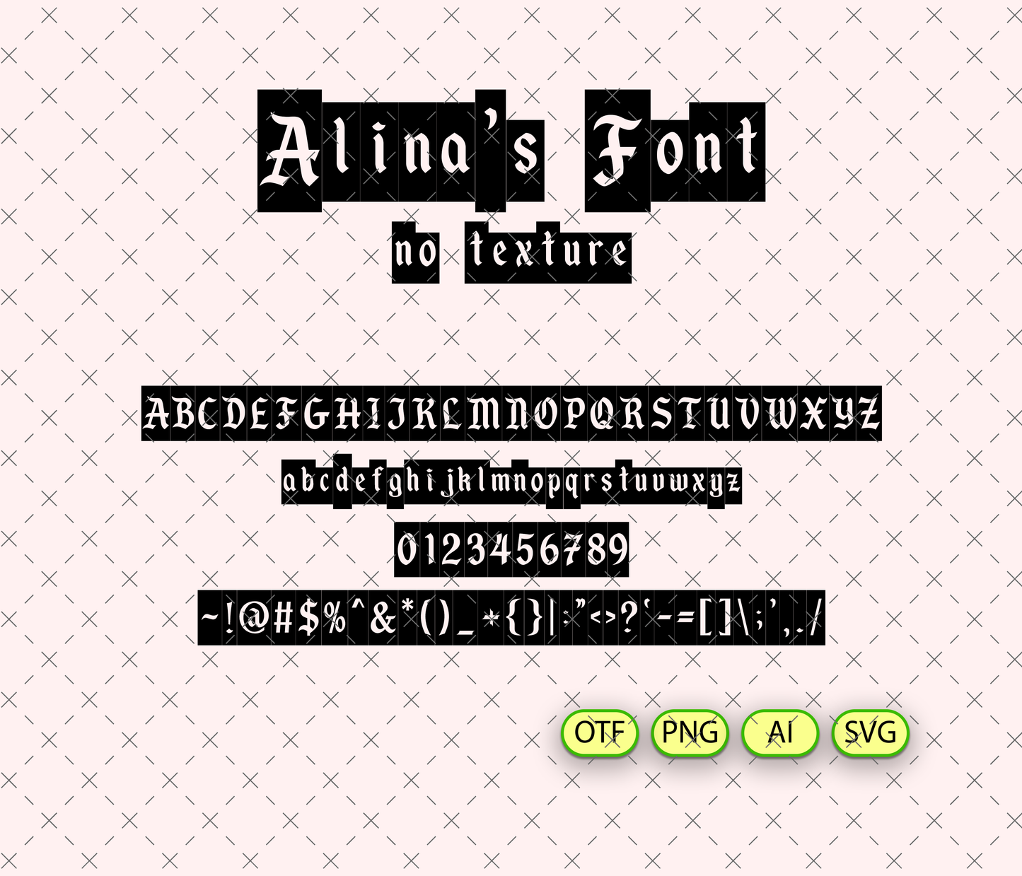 Nighttime Spectacular Font Textured Bundle