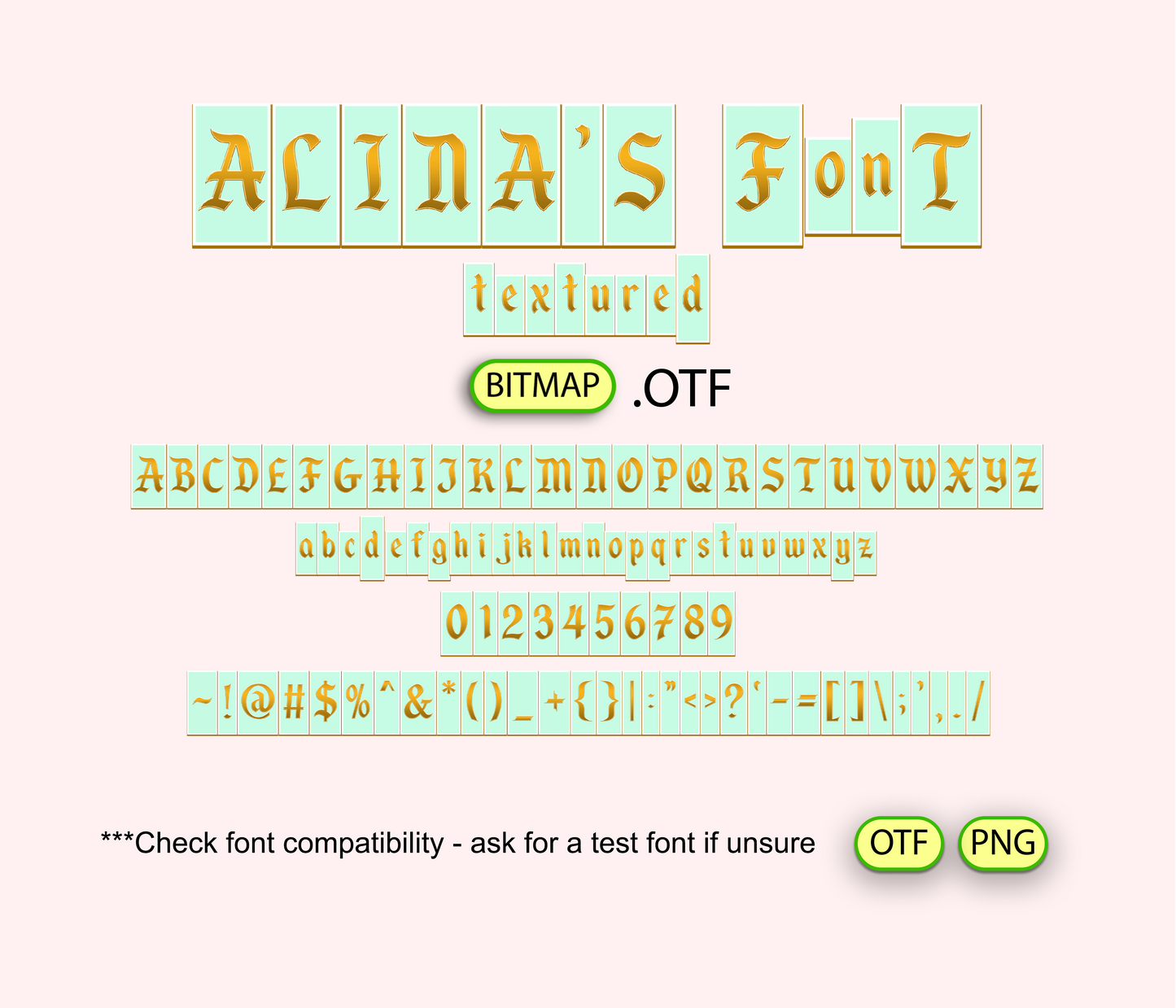 Nighttime Spectacular Font Textured Bundle