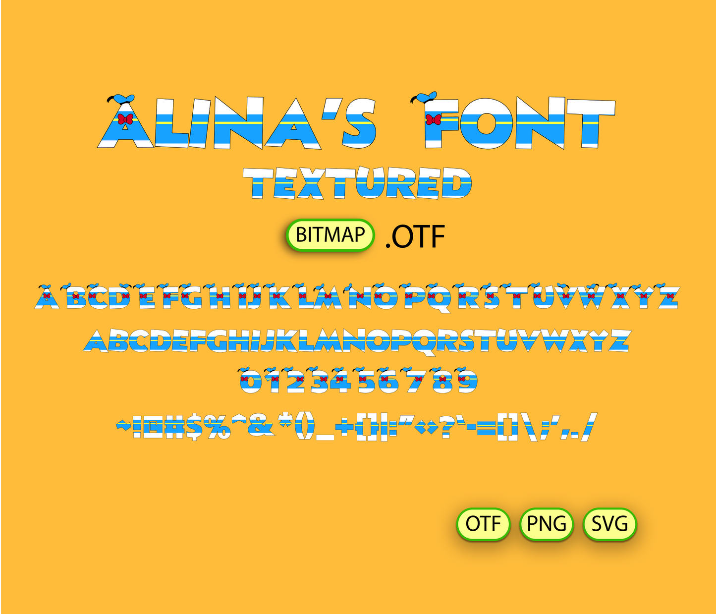 Donald Sailor Pattern Font