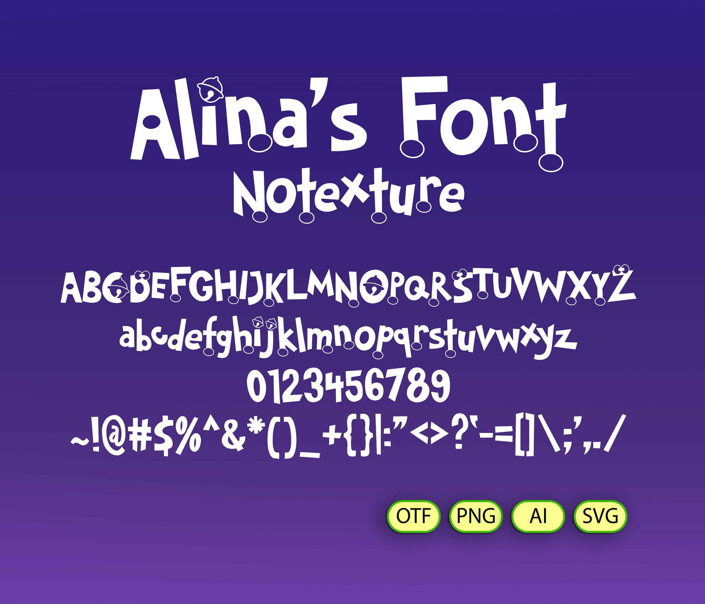 Robotic Cat Companion Font Textured - Alina's Fonts