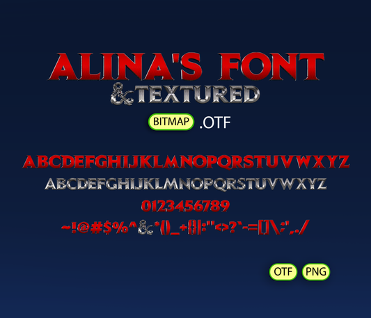 Fantasy Adventure Font Textured - Alina's Fonts