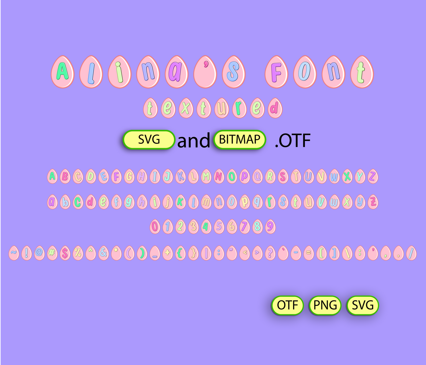 Easter Jubilee Banner Font Textured